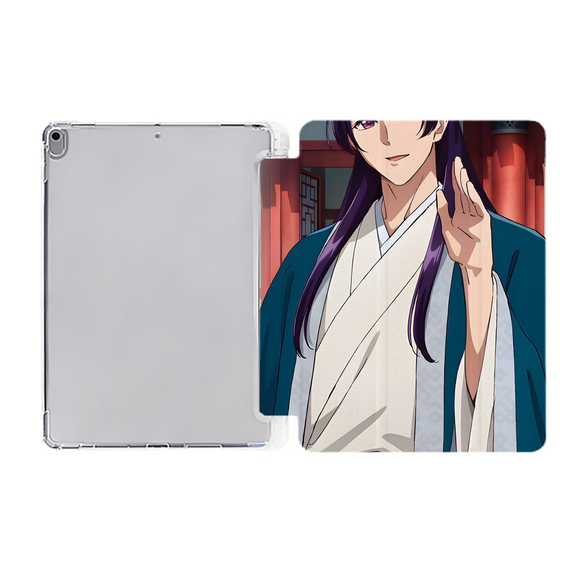 （画像用） 薬屋のひとりごと The Apothecary Diaries IPad ケース ペン収納付き 三つ折りスタンド PUレザー×シリコン 対応機種9.5/10.5/10.9インチ